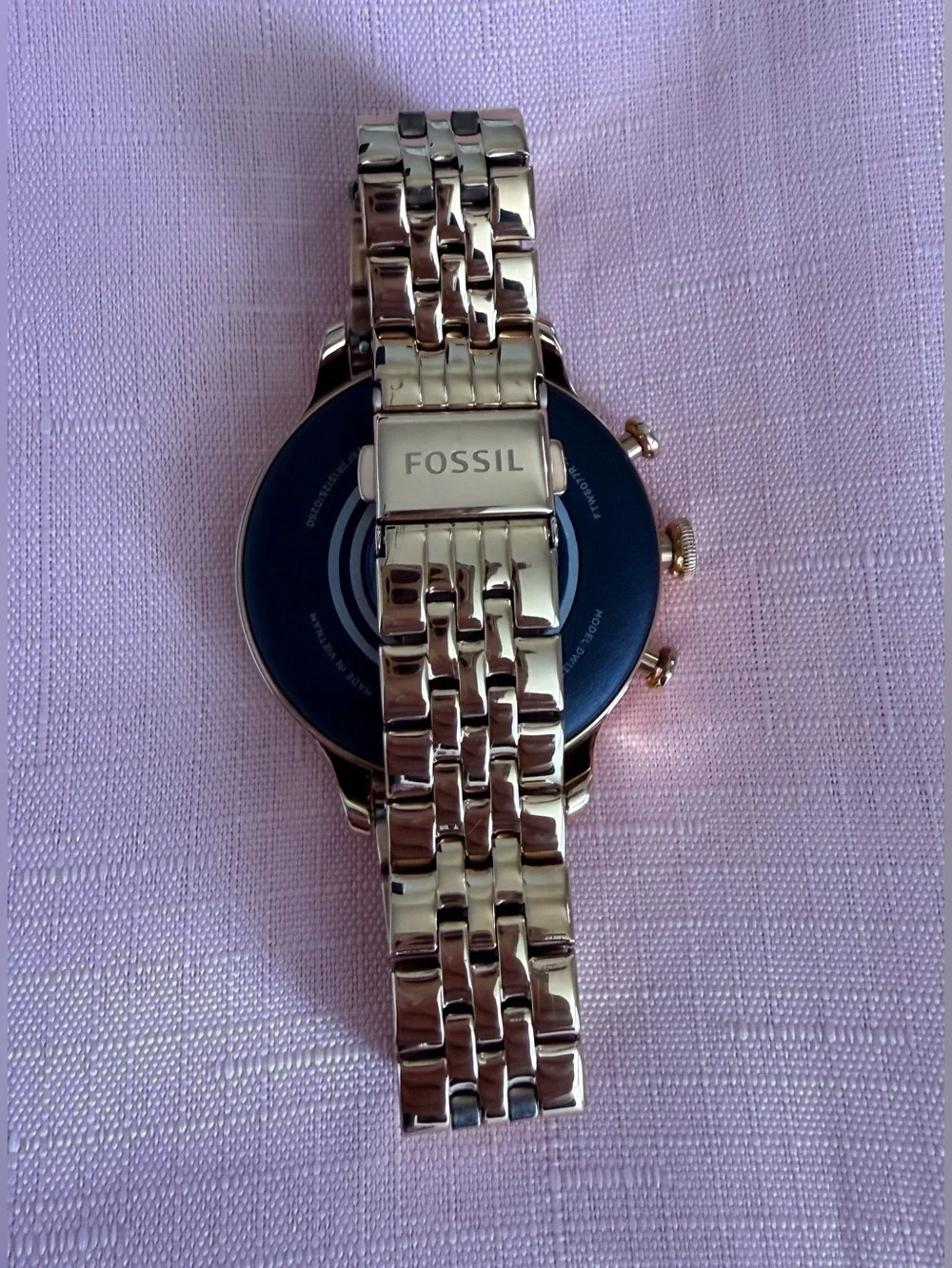 Fossil Gen 6 Rose Gold Smartwatch 42mm with Crystal Accent Open-Box NWOT